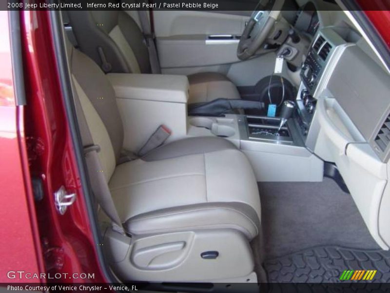 Inferno Red Crystal Pearl / Pastel Pebble Beige 2008 Jeep Liberty Limited