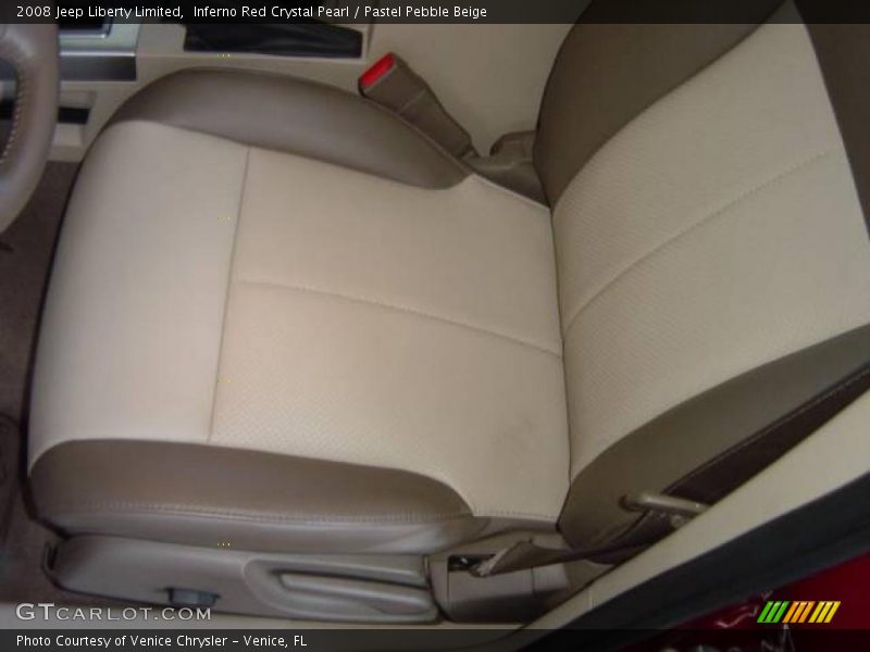 Inferno Red Crystal Pearl / Pastel Pebble Beige 2008 Jeep Liberty Limited