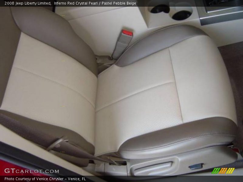Inferno Red Crystal Pearl / Pastel Pebble Beige 2008 Jeep Liberty Limited