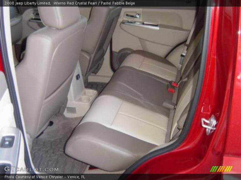 Inferno Red Crystal Pearl / Pastel Pebble Beige 2008 Jeep Liberty Limited