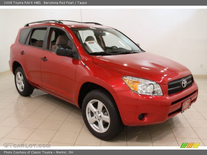 Barcelona Red Pearl / Taupe 2008 Toyota RAV4 4WD