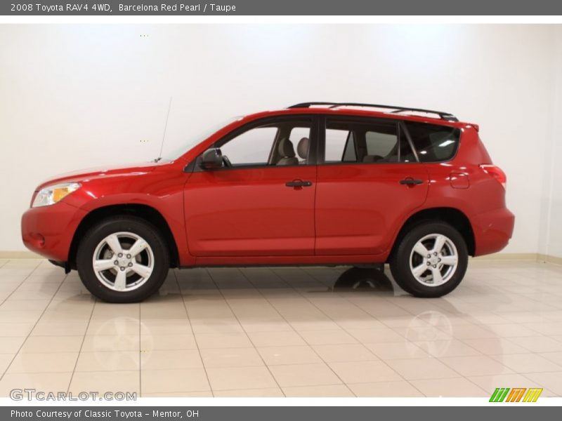 Barcelona Red Pearl / Taupe 2008 Toyota RAV4 4WD