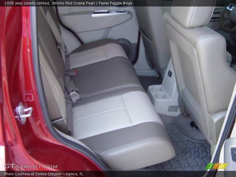 Inferno Red Crystal Pearl / Pastel Pebble Beige 2008 Jeep Liberty Limited