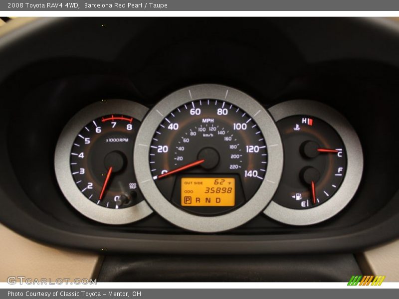 Barcelona Red Pearl / Taupe 2008 Toyota RAV4 4WD