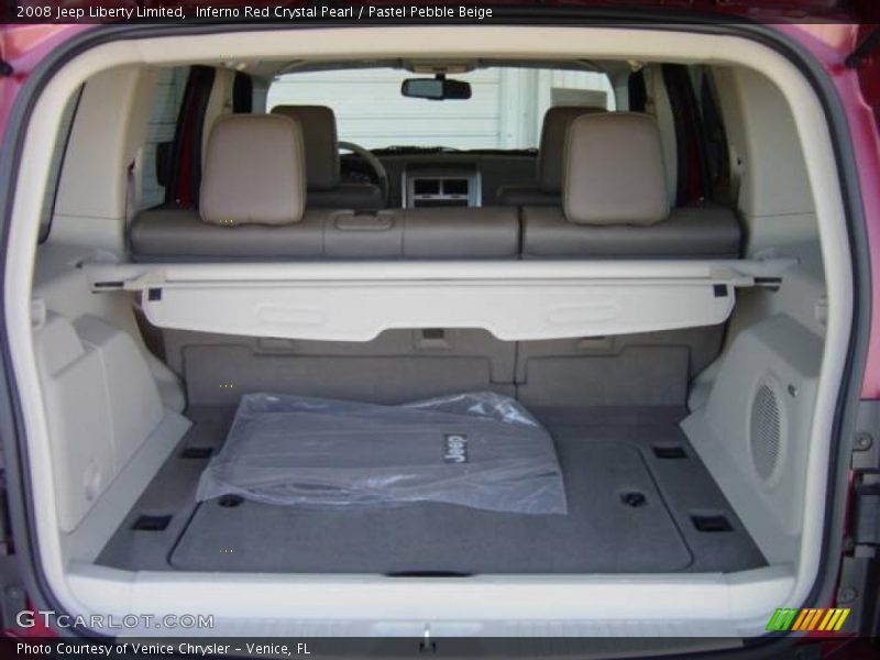 Inferno Red Crystal Pearl / Pastel Pebble Beige 2008 Jeep Liberty Limited