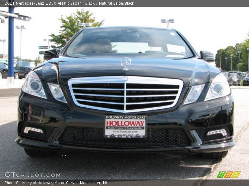 Black / Natural Beige/Black 2011 Mercedes-Benz E 350 4Matic Sedan
