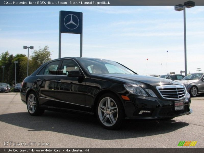 Black / Natural Beige/Black 2011 Mercedes-Benz E 350 4Matic Sedan