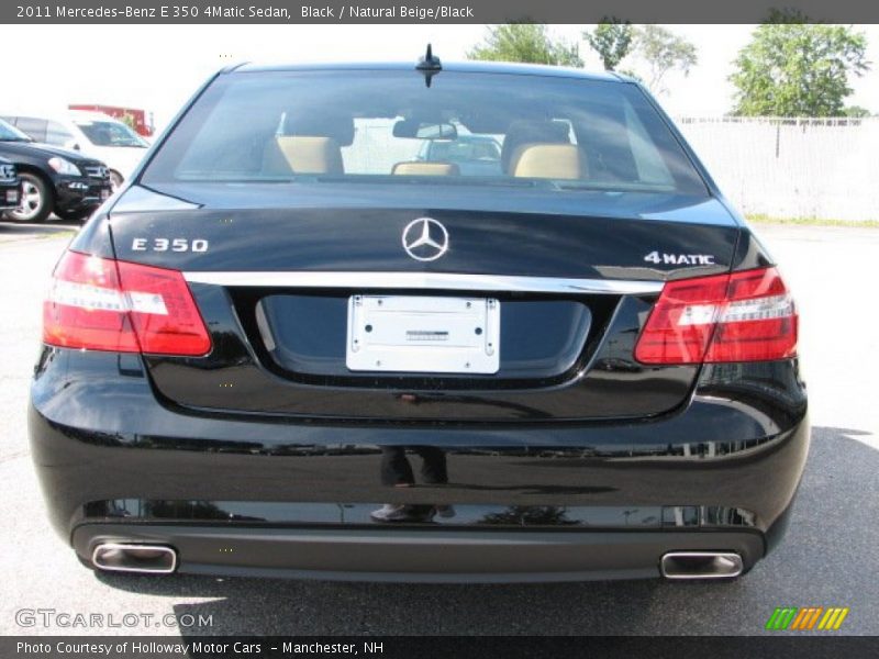 Black / Natural Beige/Black 2011 Mercedes-Benz E 350 4Matic Sedan