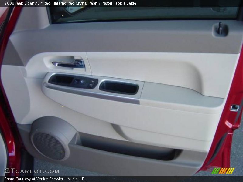 Inferno Red Crystal Pearl / Pastel Pebble Beige 2008 Jeep Liberty Limited