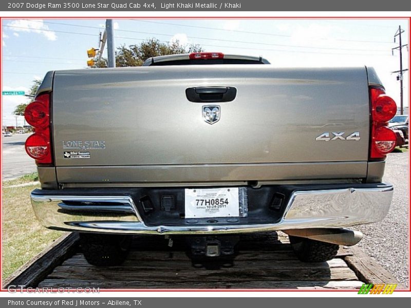 Light Khaki Metallic / Khaki 2007 Dodge Ram 3500 Lone Star Quad Cab 4x4