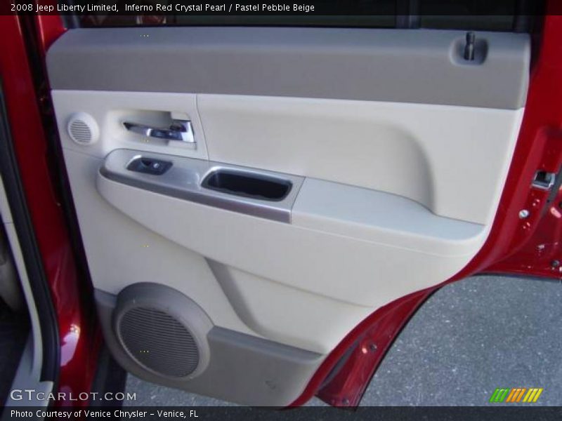 Inferno Red Crystal Pearl / Pastel Pebble Beige 2008 Jeep Liberty Limited