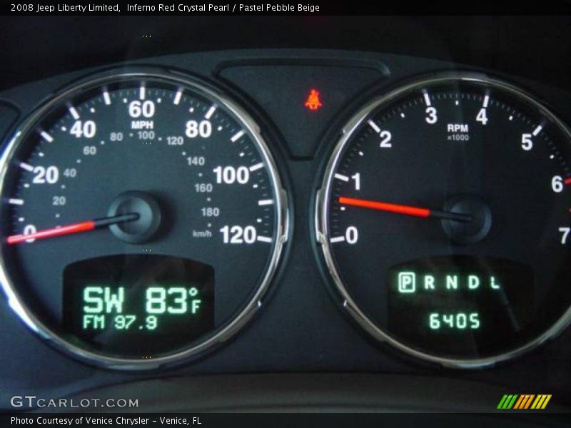 Inferno Red Crystal Pearl / Pastel Pebble Beige 2008 Jeep Liberty Limited