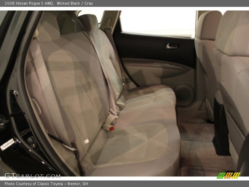 Wicked Black / Gray 2008 Nissan Rogue S AWD