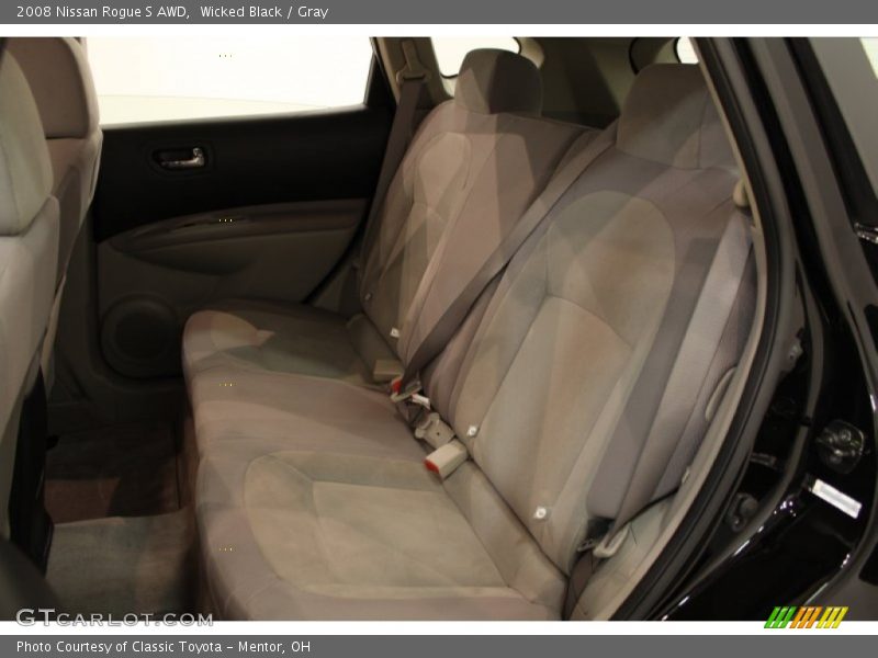 Wicked Black / Gray 2008 Nissan Rogue S AWD
