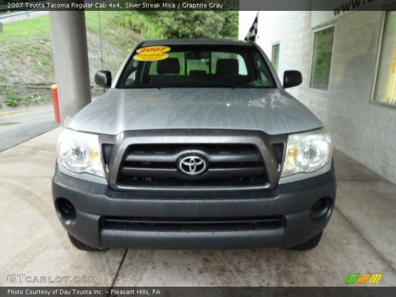 Silver Streak Mica / Graphite Gray 2007 Toyota Tacoma Regular Cab 4x4