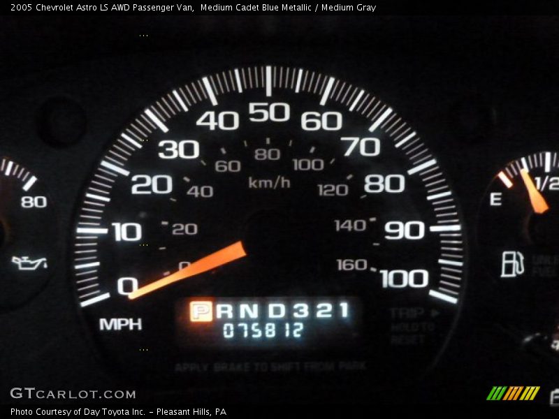 Medium Cadet Blue Metallic / Medium Gray 2005 Chevrolet Astro LS AWD Passenger Van