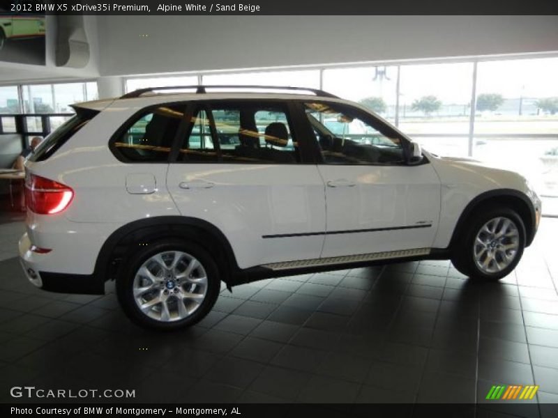 Alpine White / Sand Beige 2012 BMW X5 xDrive35i Premium