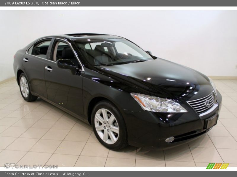 Obsidian Black / Black 2009 Lexus ES 350