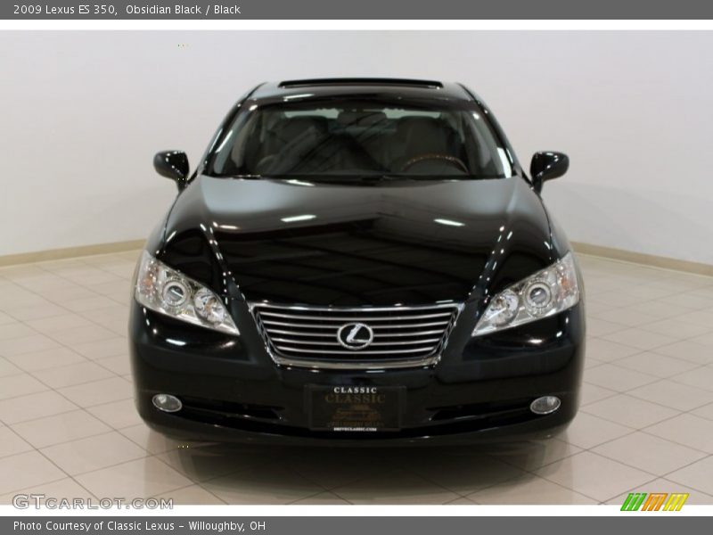 Obsidian Black / Black 2009 Lexus ES 350