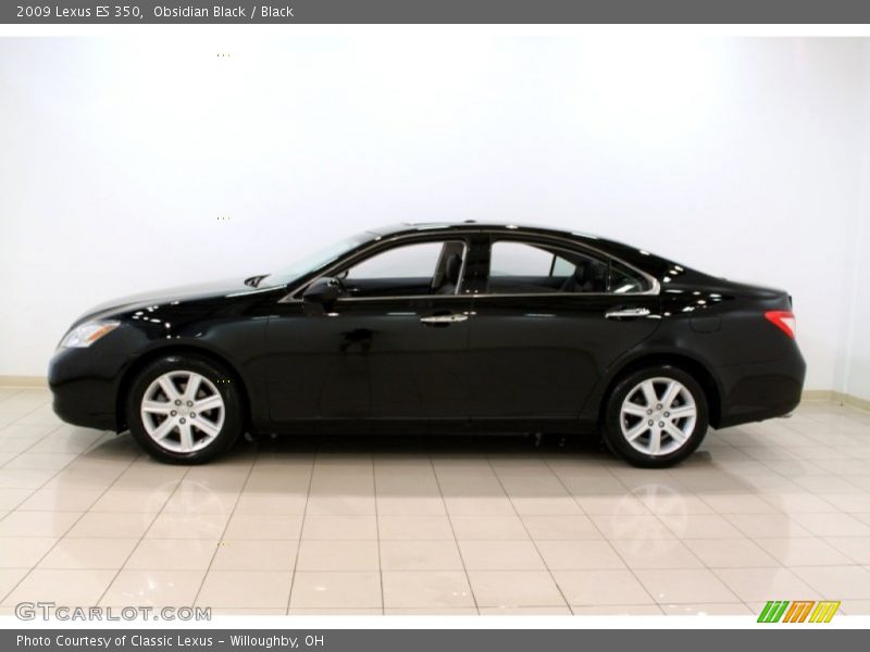 Obsidian Black / Black 2009 Lexus ES 350