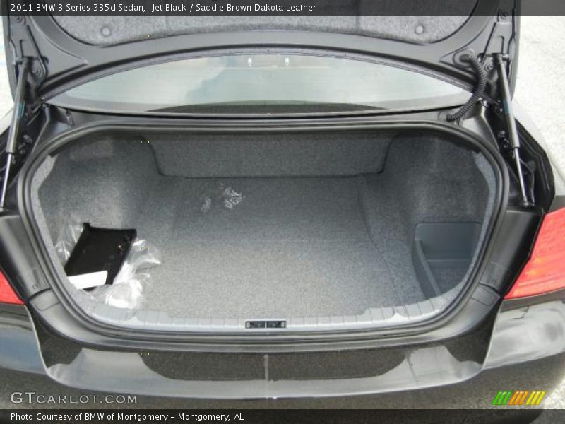 Jet Black / Saddle Brown Dakota Leather 2011 BMW 3 Series 335d Sedan
