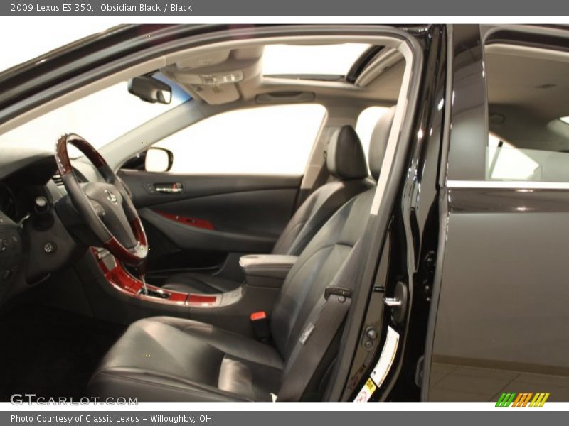 Obsidian Black / Black 2009 Lexus ES 350