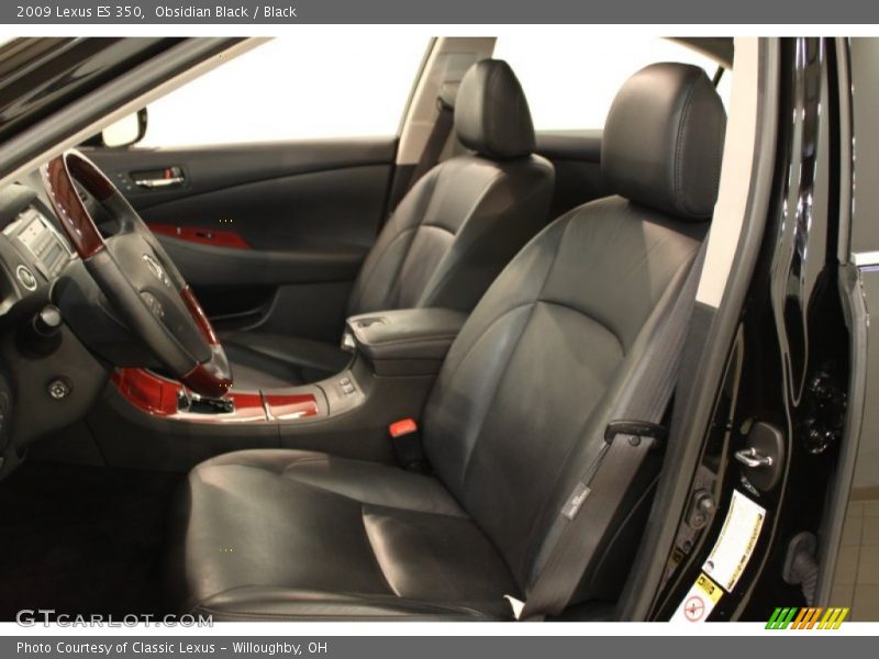 Obsidian Black / Black 2009 Lexus ES 350