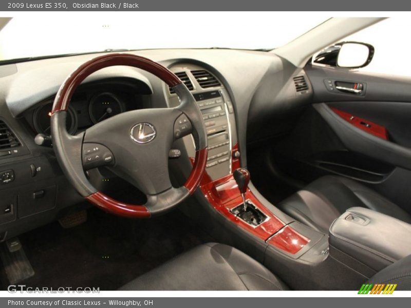 Obsidian Black / Black 2009 Lexus ES 350