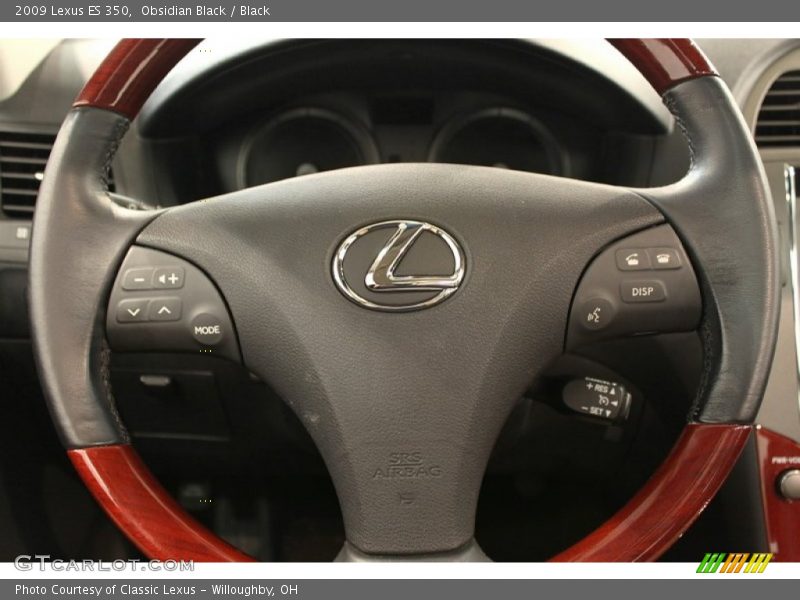 Obsidian Black / Black 2009 Lexus ES 350