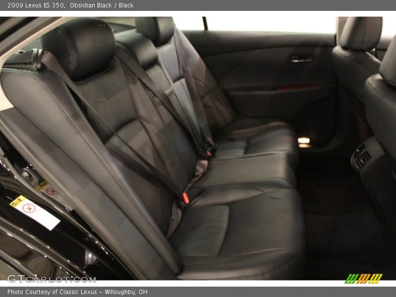 Obsidian Black / Black 2009 Lexus ES 350