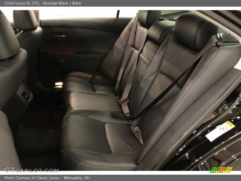 Obsidian Black / Black 2009 Lexus ES 350
