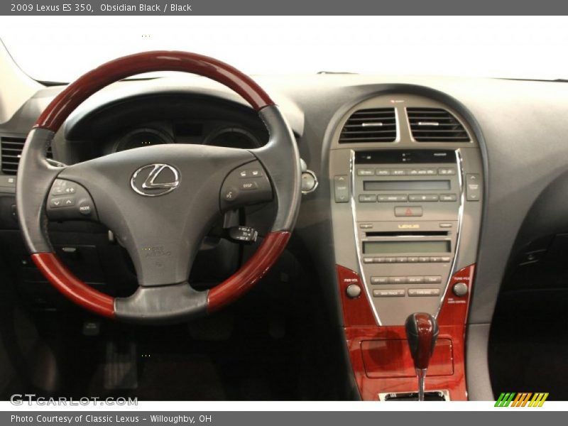 Obsidian Black / Black 2009 Lexus ES 350
