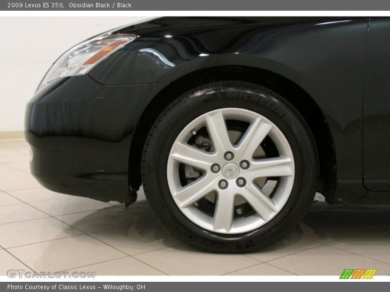 Obsidian Black / Black 2009 Lexus ES 350