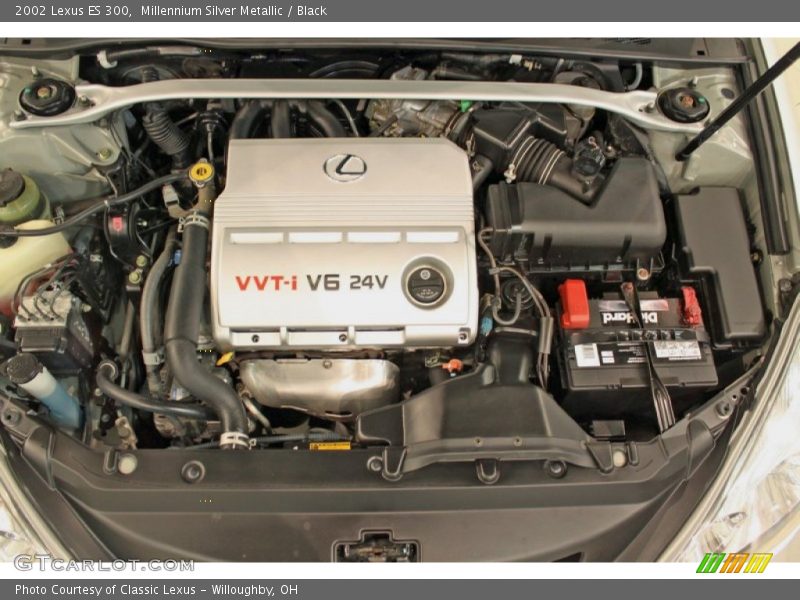 Millennium Silver Metallic / Black 2002 Lexus ES 300