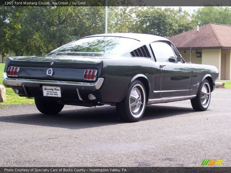 Ivy Green / Ivy Gold 1965 Ford Mustang Coupe