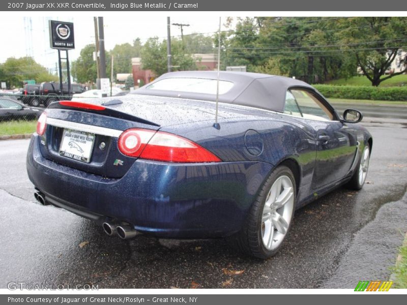 Indigo Blue Metallic / Caramel 2007 Jaguar XK XKR Convertible