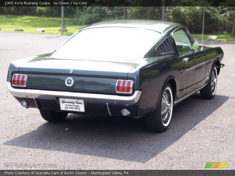 Ivy Green / Ivy Gold 1965 Ford Mustang Coupe