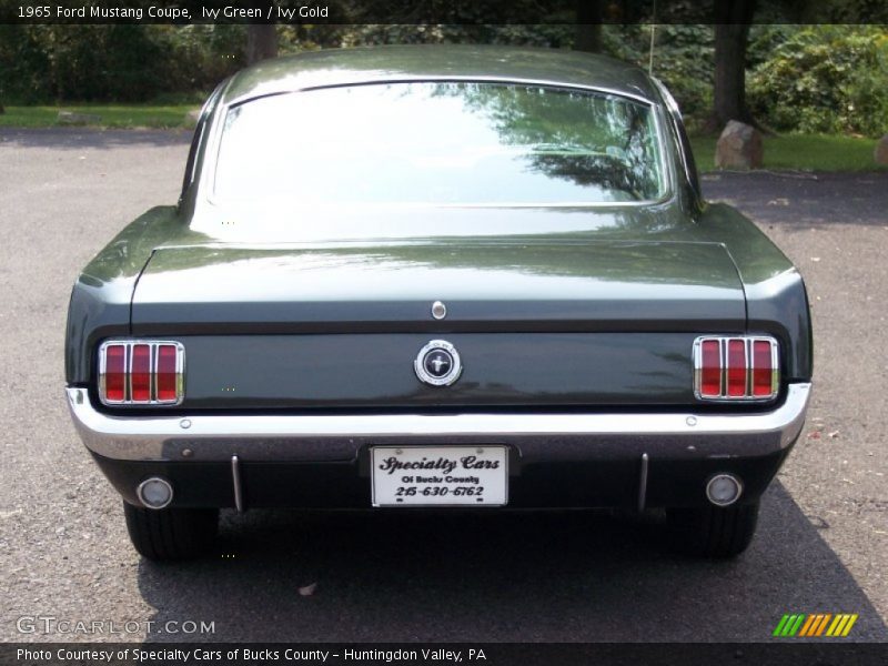 Ivy Green / Ivy Gold 1965 Ford Mustang Coupe