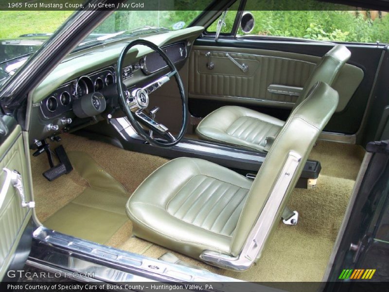  1965 Mustang Coupe Ivy Gold Interior