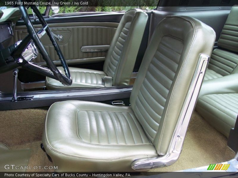  1965 Mustang Coupe Ivy Gold Interior