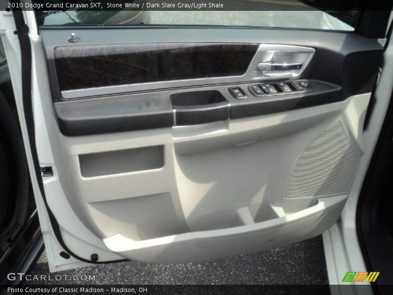 Stone White / Dark Slate Gray/Light Shale 2010 Dodge Grand Caravan SXT