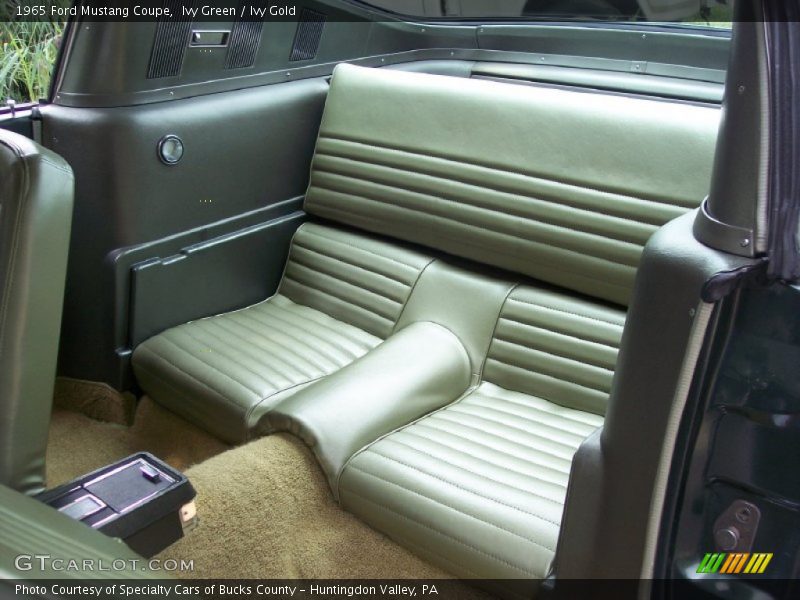  1965 Mustang Coupe Ivy Gold Interior