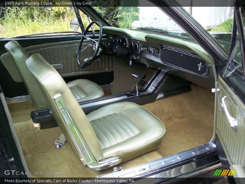  1965 Mustang Coupe Ivy Gold Interior