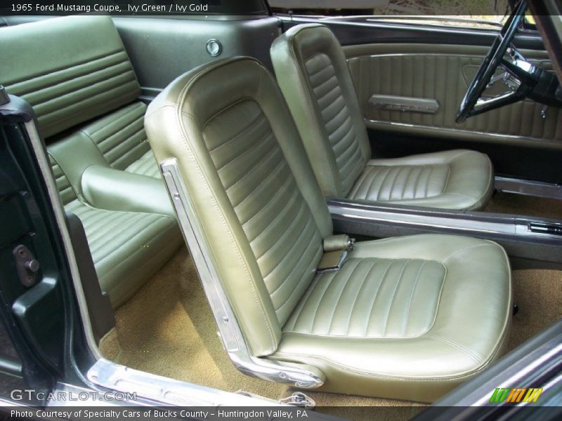  1965 Mustang Coupe Ivy Gold Interior