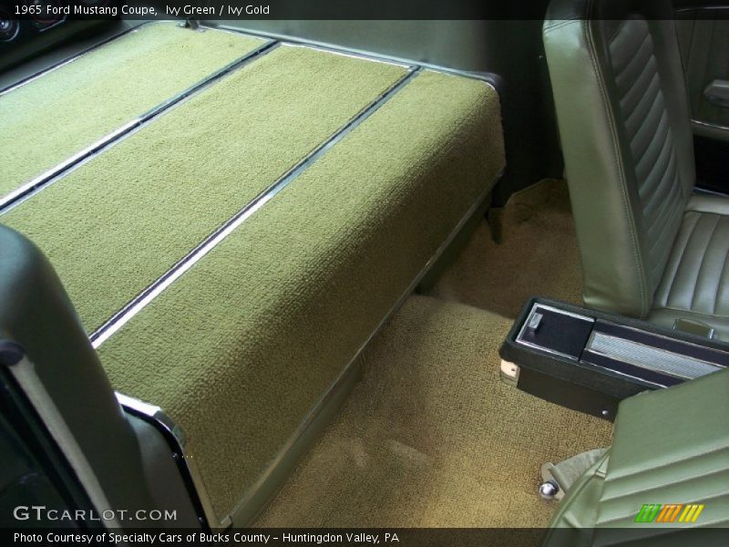  1965 Mustang Coupe Ivy Gold Interior