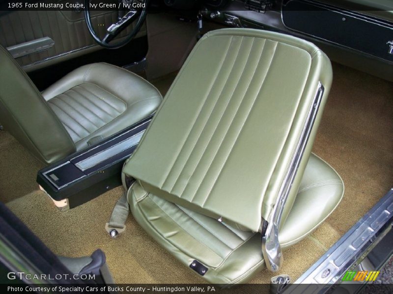  1965 Mustang Coupe Ivy Gold Interior