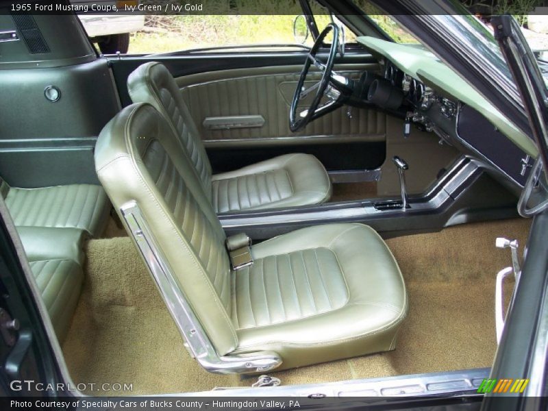  1965 Mustang Coupe Ivy Gold Interior