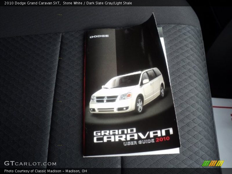 Stone White / Dark Slate Gray/Light Shale 2010 Dodge Grand Caravan SXT
