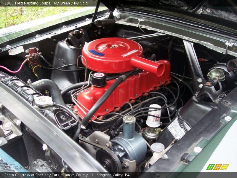  1965 Mustang Coupe Engine - 200 c.i. Inline 6 Cylinder