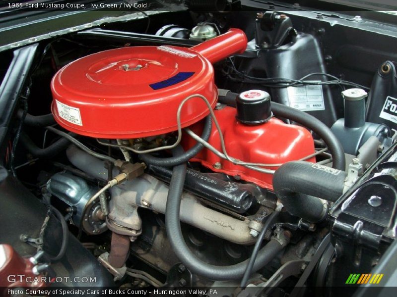  1965 Mustang Coupe Engine - 200 c.i. Inline 6 Cylinder